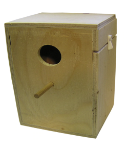 Medium Parakeet Wooden Nest Box